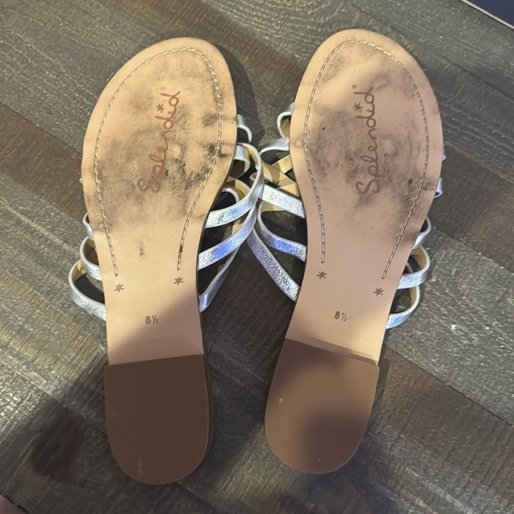 Splendid Silver metallic sandals - Picture 4 of 5